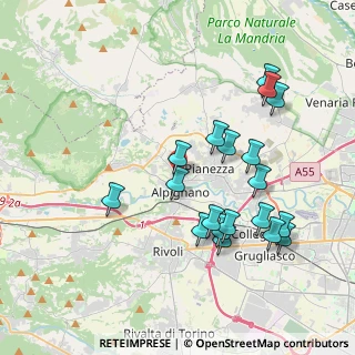 Mappa Via Francesco Baracca, 10091 Alpignano TO, Italia (3.94263)