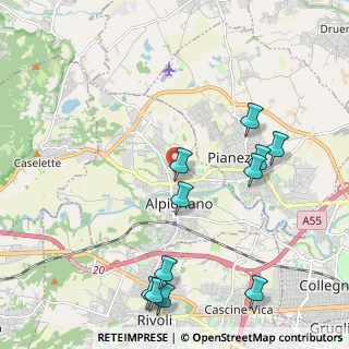 Mappa Via Francesco Baracca, 10091 Alpignano TO, Italia (2.42364)