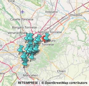 Mappa Strada di S. Mauro, 10100 Torino TO (6.59824)