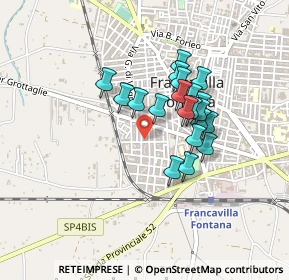 Mappa Via Bonifacio, 72021 Francavilla Fontana BR, Italia (0.3575)