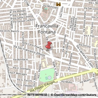 Mappa Via Carlo Pisacane, 12, 72021 Francavilla Fontana, Brindisi (Puglia)