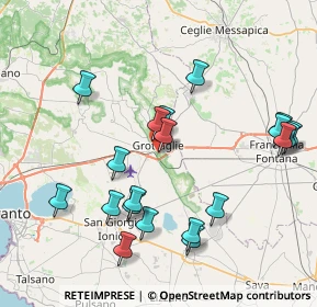 Mappa Via Benedetto XV, 74023 Grottaglie TA, Italia (9.083)