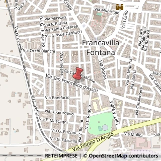 Mappa Via San Francesco d'Assisi, 205, 72021 Francavilla Fontana, Brindisi (Puglia)