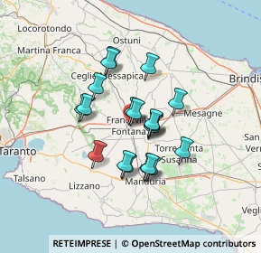 Mappa Via Capitano Di Castri, 72021 Francavilla Fontana BR, Italia (10.815)