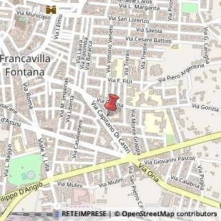 Mappa Via Giovanni di Castri, 53, 72021 Francavilla Fontana, Brindisi (Puglia)