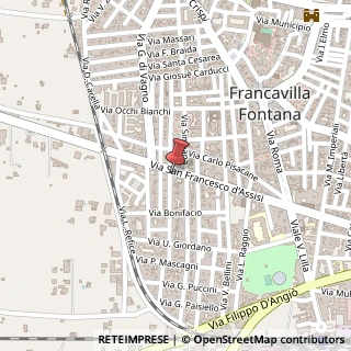 Mappa Via S. Francesco, 291, 72021 Francavilla Fontana, Brindisi (Puglia)