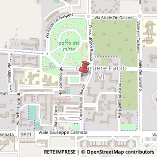Mappa Piazza G. Di Vittorio, 113, 74123 Taranto, Taranto (Puglia)