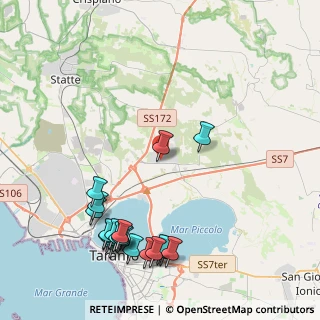 Mappa Piazza Salvatore Carnevale, 74124 Taranto TA, Italia (5.5645)
