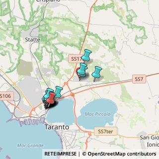 Mappa Piazza Salvatore Carnevale, 74124 Taranto TA, Italia (4.1715)