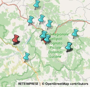 Mappa Dolomiti lucane, 85010 Pietrapertosa PZ, Italia (7.714)