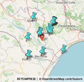 Mappa SP Montascaglioso - Metaponto, 75024 Montescaglioso MT, Italia (12.15444)