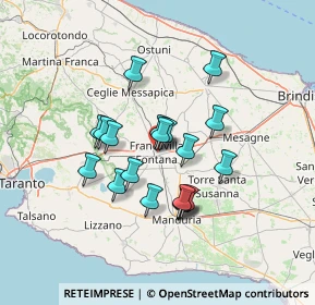 Mappa Contrada Paludi, 72021 Francavilla Fontana BR, Italia (11.64316)