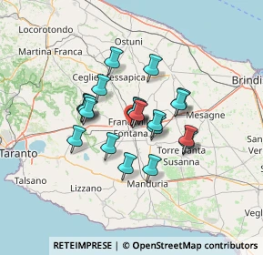 Mappa Via Pietro Palumbo, 72021 Francavilla Fontana BR, Italia (10.544)