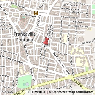 Mappa Via Regina Elena, 106, 72021 Francavilla Fontana, Brindisi (Puglia)