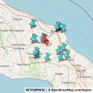 Mappa C.da Ospedale, 72023 Mesagne BR, Italia (12.8875)