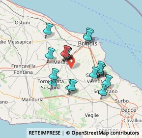 Mappa C.da Ospedale, 72023 Mesagne BR, Italia (12.10667)
