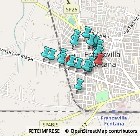 Mappa Via San Francesco D'Assisi, 72021 Francavilla Fontana BR, Italia (0.315)