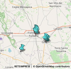 Mappa Via Montebello, 72021 Francavilla Fontana BR, Italia (4.43455)