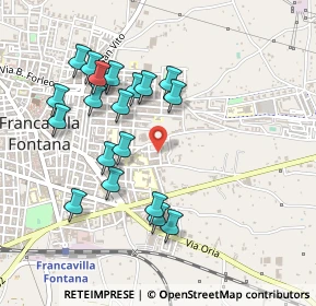 Mappa Via Montebello, 72021 Francavilla Fontana BR, Italia (0.5095)