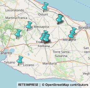 Mappa Via Montebello, 72021 Francavilla Fontana BR, Italia (13.25357)