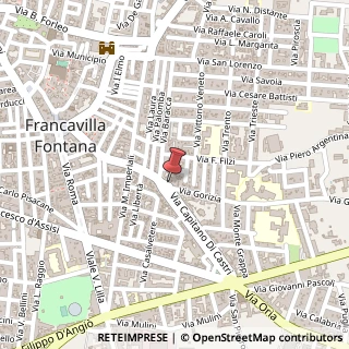Mappa Contrada Poggio Rizzo, 72021 Francavilla Fontana, Brindisi (Puglia)