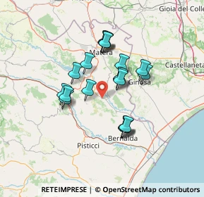 Mappa Zona PIP 3 confini, 75016 Pomarico MT, Italia (11.943)