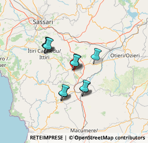 Mappa Regione Mesu 'E Jagas, 07047 Thiesi SS, Italia (10.98571)