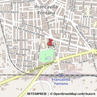 Mappa Via Maria Montessori, 15, 72021 Francavilla Fontana, Brindisi (Puglia)