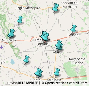 Mappa Via Niccolò De Reggio, 72021 Francavilla Fontana BR, Italia (8.047)