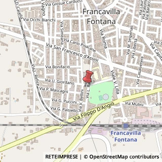 Mappa Via Luigi Raggio, 23, 72021 Francavilla Fontana, Brindisi (Puglia)