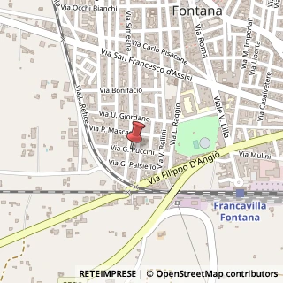 Mappa Via Giacomo Puccini, 49, 72021 Francavilla Fontana, Brindisi (Puglia)