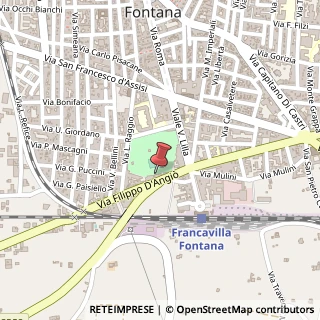 Mappa Via D'Angiò, 77, 72021 Francavilla Fontana, Brindisi (Puglia)