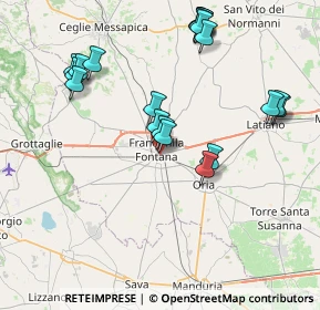 Mappa Via Mulini, 72021 Francavilla Fontana BR, Italia (9.0435)