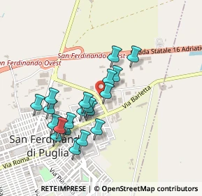 Mappa Via degli Ulivi, 76017 San Ferdinando di Puglia BT, Italia (0.447)