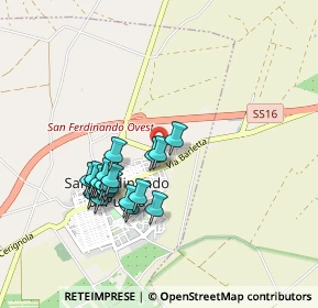 Mappa Via degli Ulivi, 76017 San Ferdinando di Puglia BT, Italia (0.8775)
