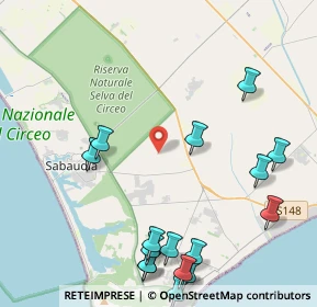 Mappa Via Sant Isidoro, 04016 Sabaudia LT, Italia (5.79688)