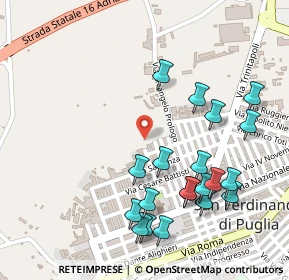 Mappa Via Libertà, 76017 San Ferdinando di Puglia BT, Italia (0.297)