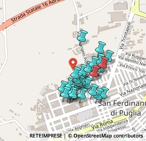 Mappa Via Libertà, 76017 San Ferdinando di Puglia BT, Italia (0.18214)