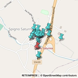 Mappa Via Giacomo Leopardi, 04020 Spigno Saturnia LT, Italia (0.11667)