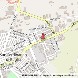 Mappa Via Barletta, 30, 76017 San Ferdinando di Puglia, Barletta-Andria-Trani (Puglia)
