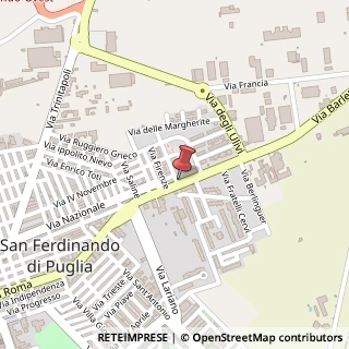 Mappa Via Barletta, 20, 76017 San Ferdinando di Puglia, Barletta-Andria-Trani (Puglia)