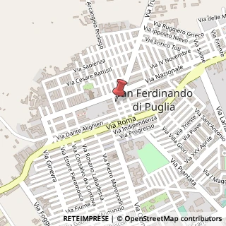 Mappa Via Giuseppe Mazzini, 12, 76017 San Ferdinando di Puglia, Barletta-Andria-Trani (Puglia)