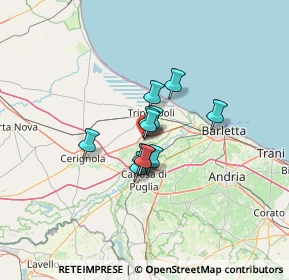 Mappa Via XXIV Maggio, 76017 San Ferdinando di Puglia BT, Italia (7.70667)