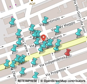 Mappa Via XXIV Maggio, 76017 San Ferdinando di Puglia BT, Italia (0.05556)