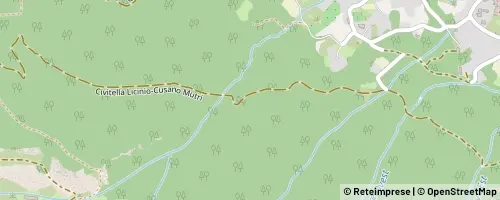 Mappa Cusano Mutri