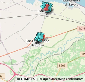 Mappa Via Barletta I traversa, 76017 San Ferdinando di Puglia BT, Italia (3.6145)