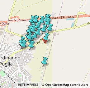 Mappa Via Barletta I traversa, 76017 San Ferdinando di Puglia BT, Italia (0.388)