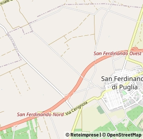 Mappa Strada Provinciale 18, 76017 San Ferdinando di Puglia BT, Italia (0.99615)
