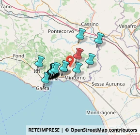 Mappa Via Casarinole, 04020 Spigno Saturnia LT, Italia (10.349)