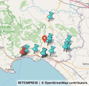 Mappa Via Casarinole, 04020 Spigno Saturnia LT, Italia (6.778)